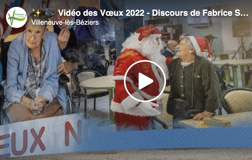 Lire la suite à propos de l’article Vidéo des Vœux 2022 – Discours de Fabrice Solans, Maire de Villeneuve-lès-Béziers.