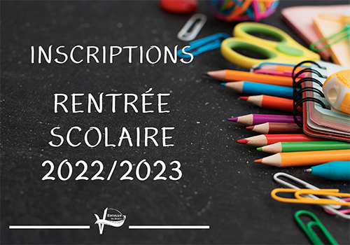 Lire la suite à propos de l’article Inscriptions rentrée scolaire 2022/2023