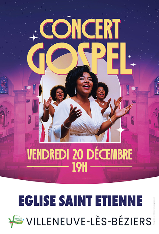 Gospelconcert, kerk Saint-Etienne, 20 december om 19.00 uur
