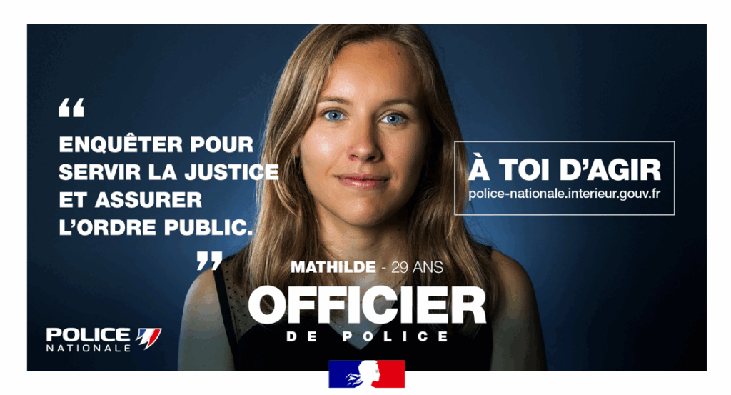 La Policía Nacional francesa recluta a futuros policías