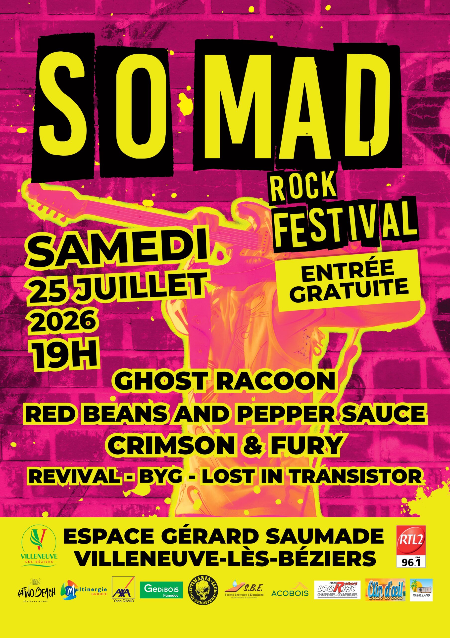 Le Festival Rock « So Mad » fait vibrer Villeneuve-lès-Béziers