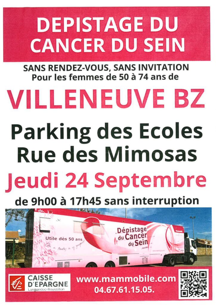 MAMMOBILE LE 24 SEPTEMBRE